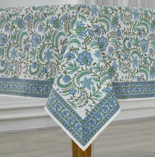 Raidhi Dark Columbia Blue Tablecloth