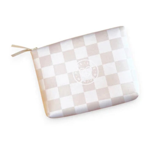 Checkered Neoprene Mahjong Tile Bag