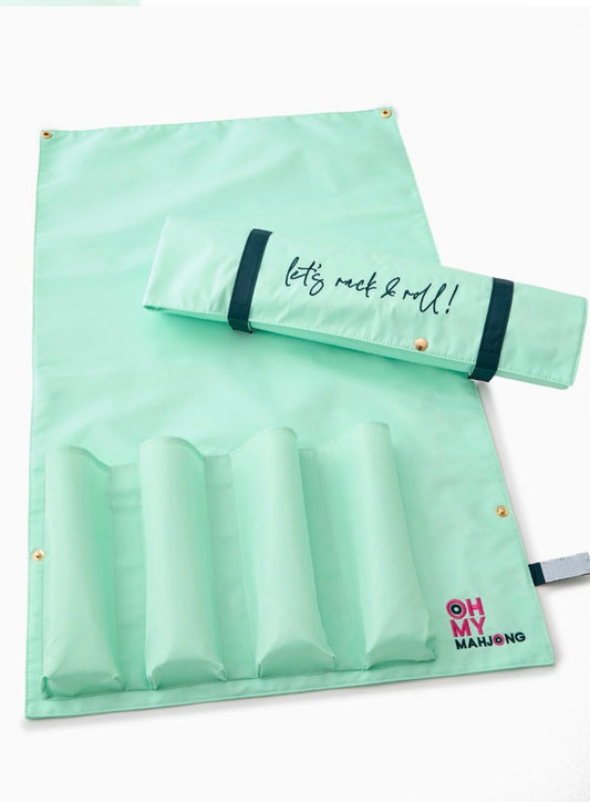 Mint Rack and Roll Bag- Oh My Mahjong