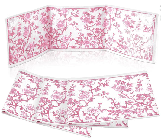 Fabric Mahjong Card Cover- Pink
