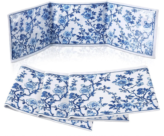 Fabric Mahjong Card Cover- Blue