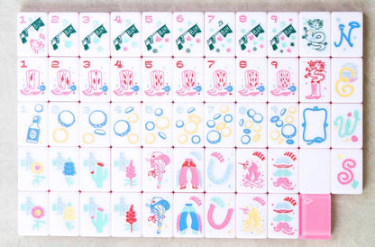 Miss Cowgirl: Mahjong Tile Set - Miss Mahjong