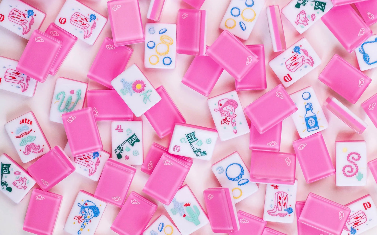 Miss Cowgirl: Mahjong Tile Set - Miss Mahjong