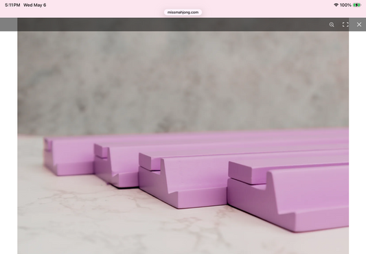 Wood Racks with Classic Pusher - Miss Mahjong