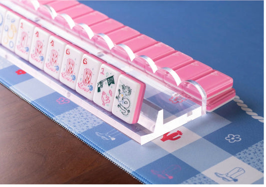 Gingham Mahjong Playing Mat - Miss Mahjong