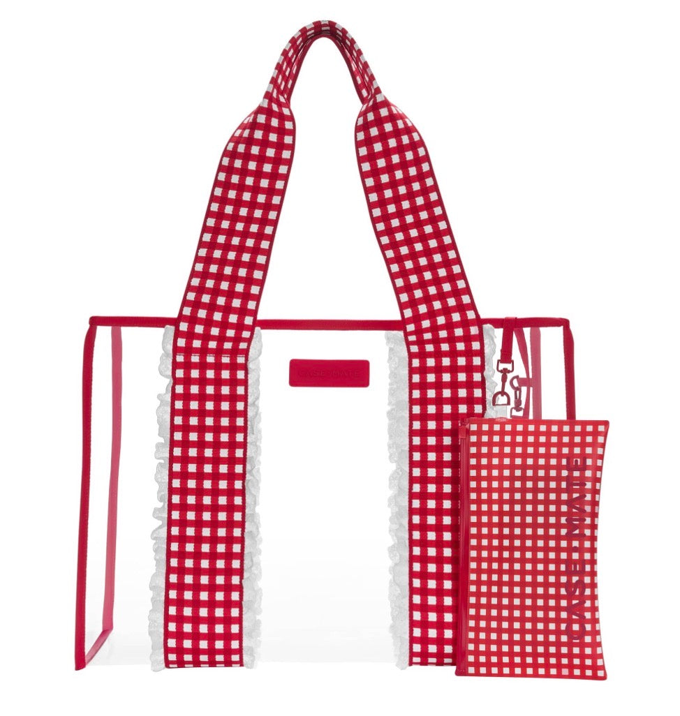 Cherry Gingham Jelly Tote