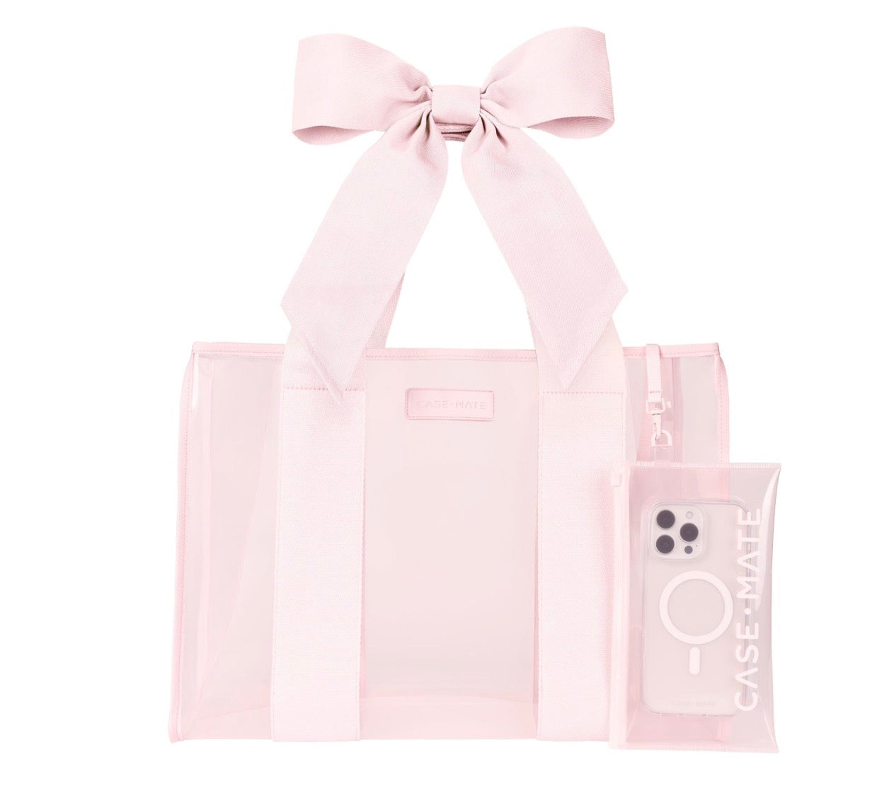 Ballet Pink with Bow Jelly Tote