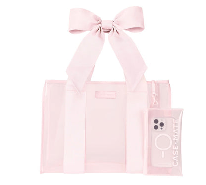 Ballet Pink with Bow Jelly Tote