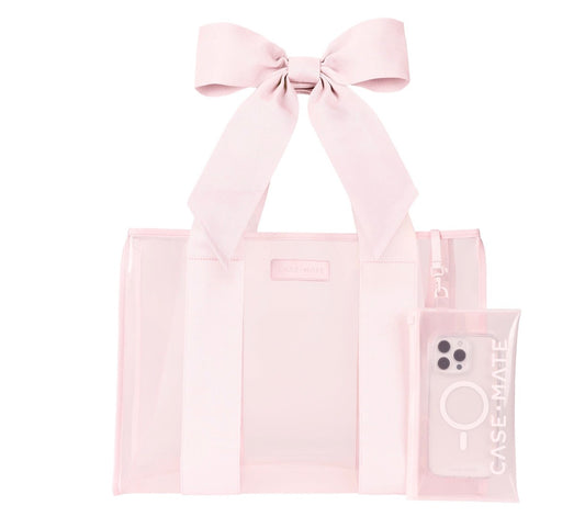 Ballet Pink with Bow Jelly Tote