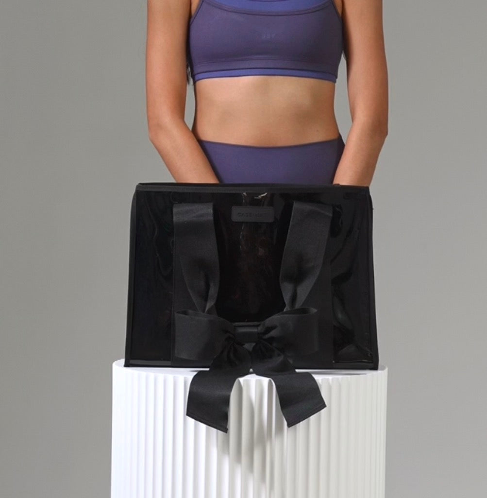 Midnight Bow Jelly Tote