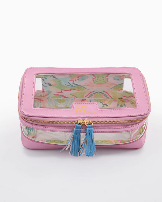 Metallic Light Pink Storage Tile Bag