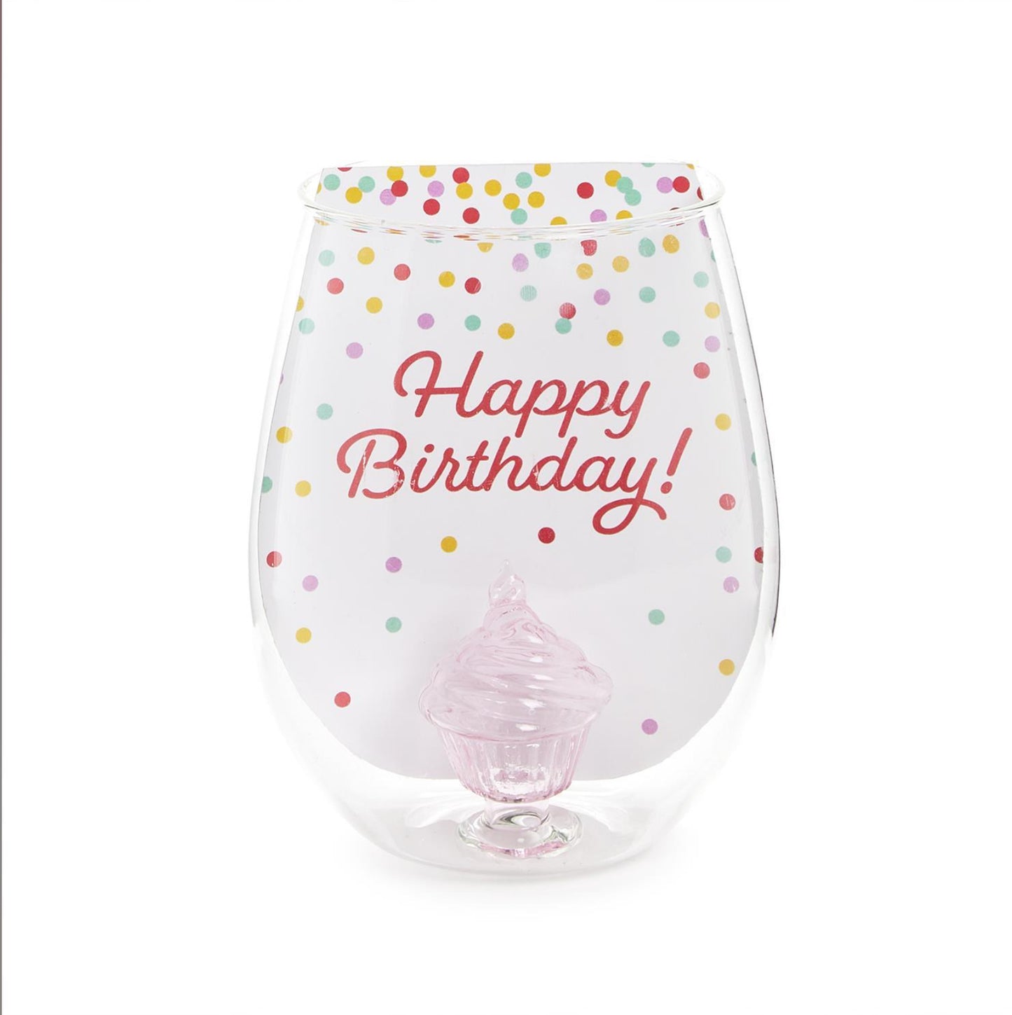Celebration Cake Wine Glass