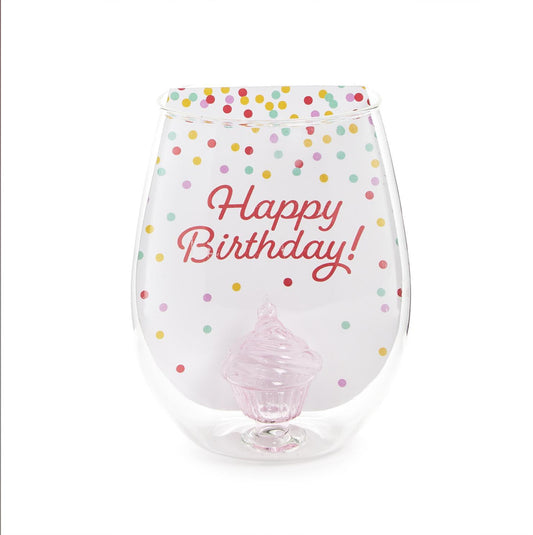 Celebration Cake Wine Glass
