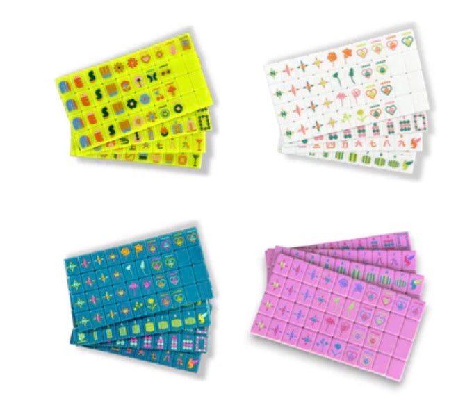 Mile High Mahj Club Travel Tiles Mod Chartreuse