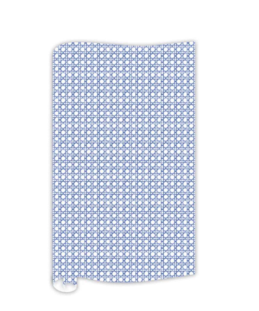 Royal Blue Can Trellis Gift Wrap