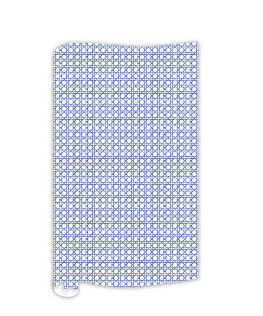 Royal Blue Can Trellis Gift Wrap