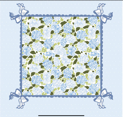 Hydrangea Mahjong Mat- Miss Mahjong