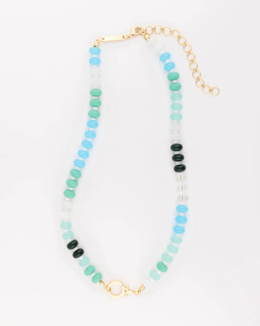 Thea Stone Necklace Blue