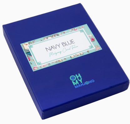 Navy Blue Mahjong Card Folio