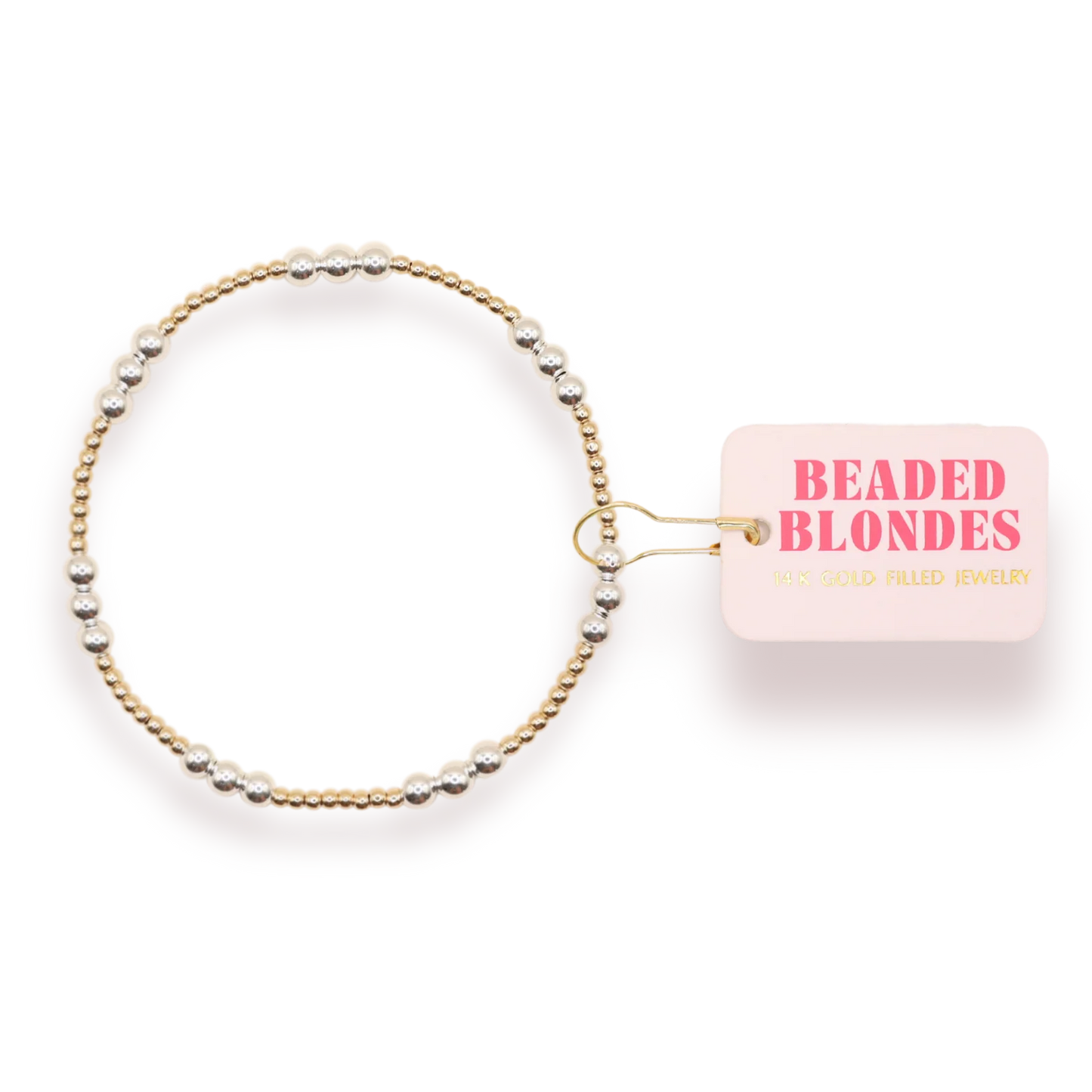 ILY Bracelet in Silver with Gold