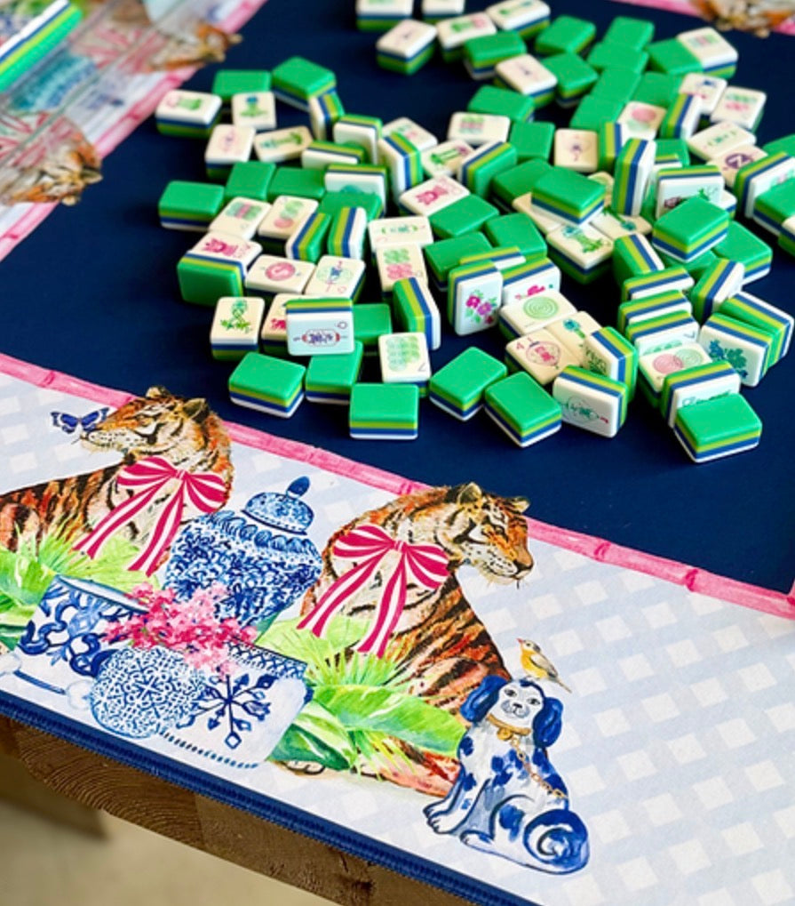 Mahjong Mat Chinoiserie