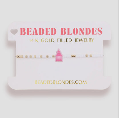 Pink Chinoiserie Pagoda Bracelet