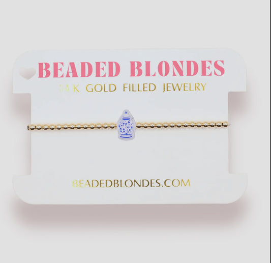 Ginger Jar Bracelet on Gold