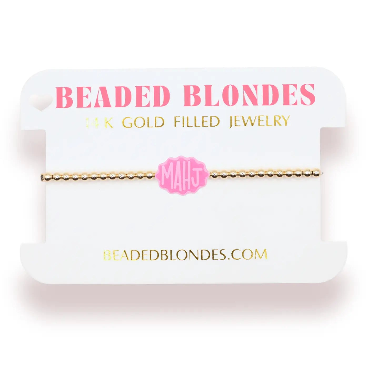 Mahj Bracelet on Gold