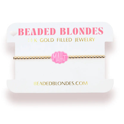 Mahj Bracelet on Gold