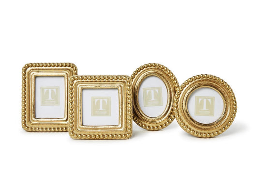 Beaded Texture Gold Photo Frame