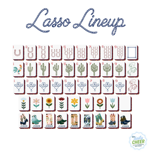 Lasso Line Up Mahjong Tiles