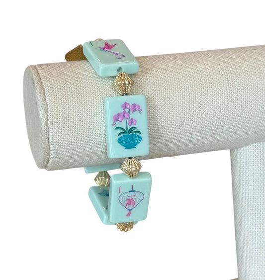 Mahjong Bracelet In Mint Condition & Gold Oh My Mahjong x Kori Green