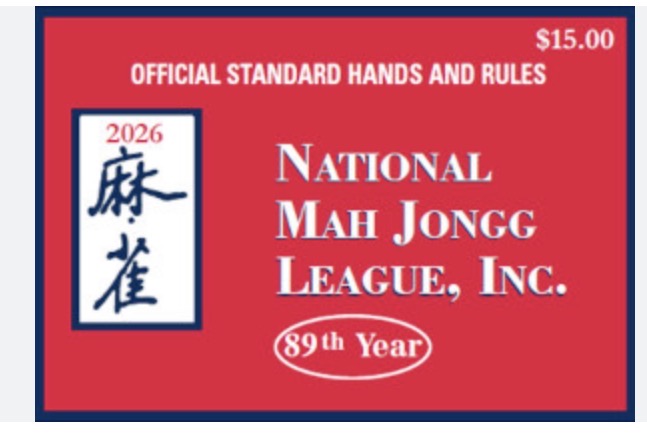 2026 National Mahjong League Card