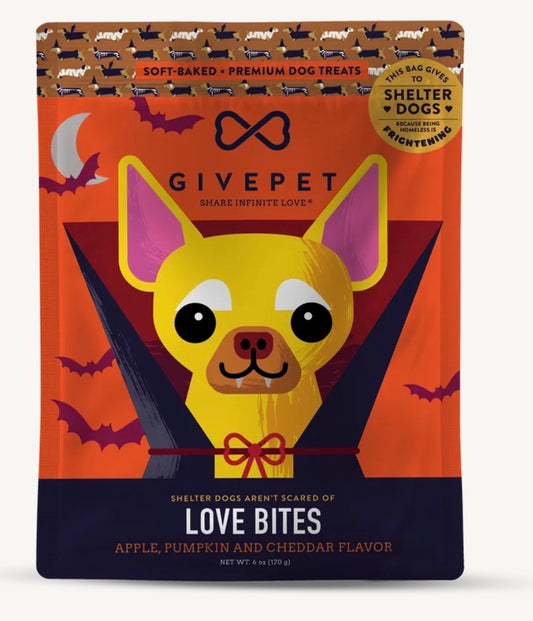 Love Bites Soft-Baked Dog Treats 6 oz. Bag