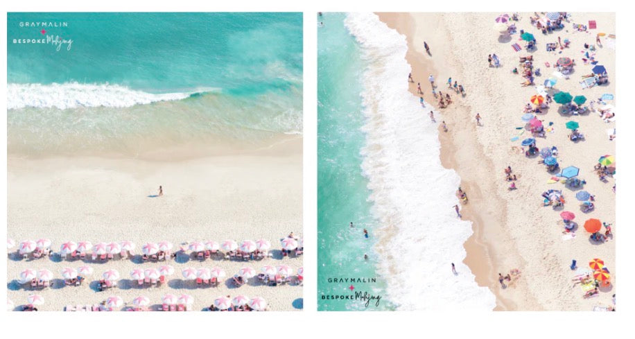 Bespoke X Gray Malin DOUBLE-SIDED MAT | Double the Fun/Gray Malin Beach Club Mat