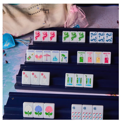 Bespoke X Gray Malin Beach Club Mahjong Tiles - OCEAN BLUE