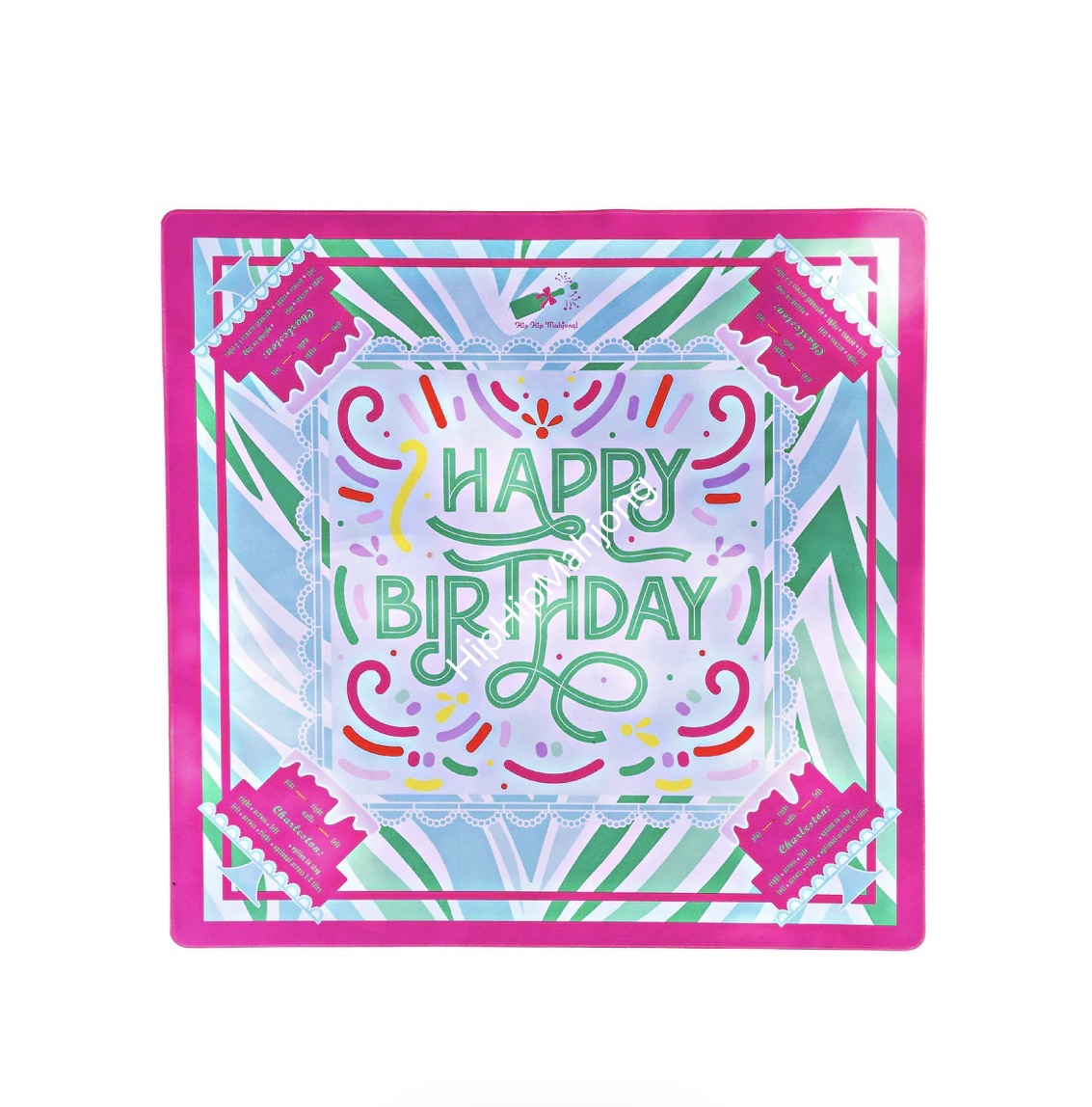 Birthday Mahjong Mat
