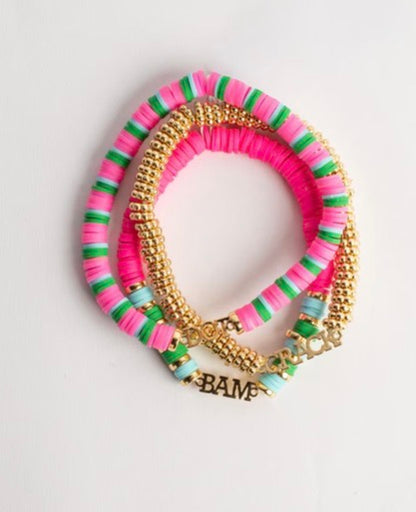 Dot Crak Bam Beaded Bracelet Stack