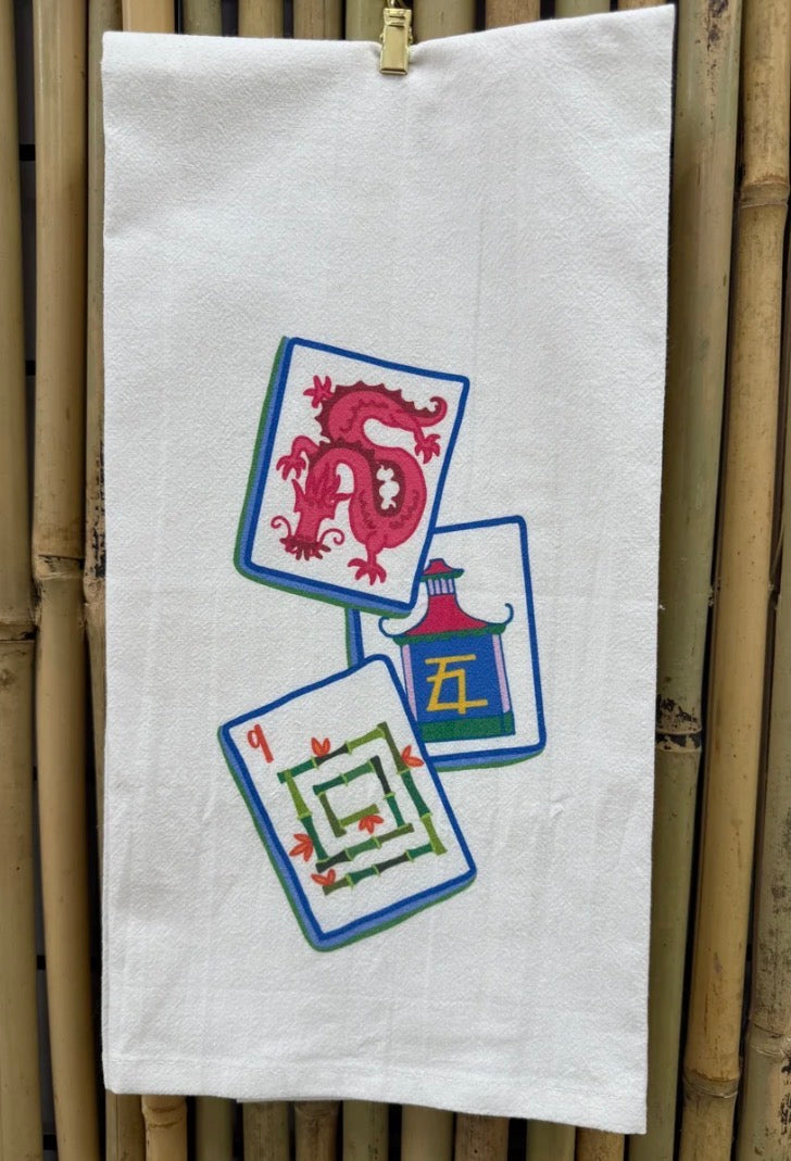 Triple Mahjong Tile Hand Towel