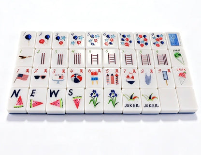 Summer Fun Mahjong Tiles