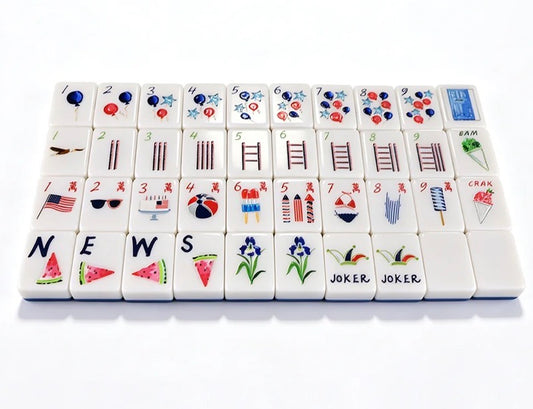 Summer Fun Mahjong Tiles
