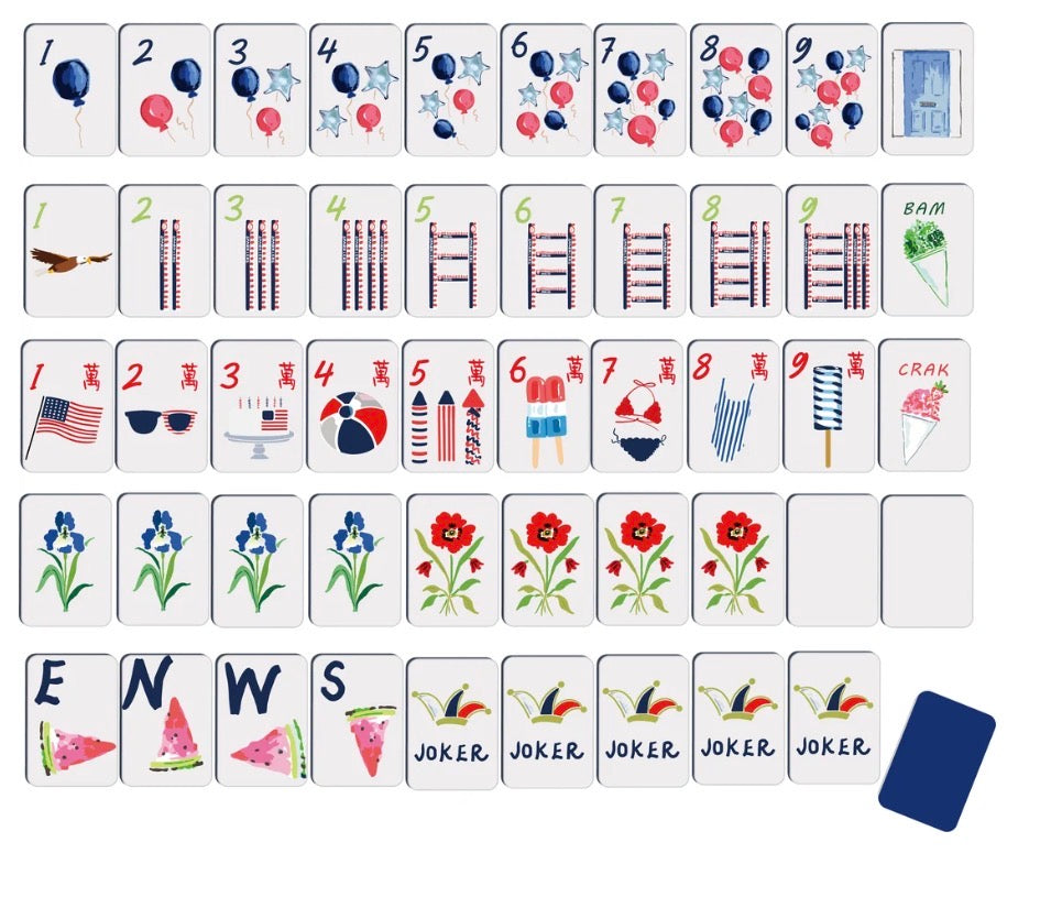 Summer Fun Mahjong Tiles