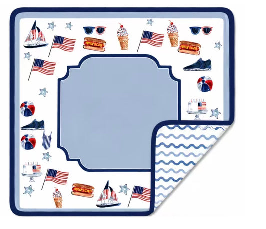 Summer Fun Double Sided Mahjong Mat