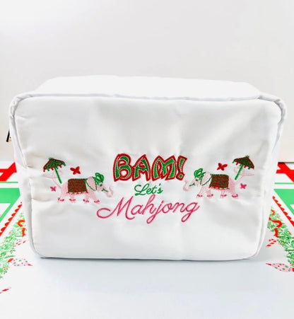 Holly and Trunky Christmas Mahjong Tile Bag
