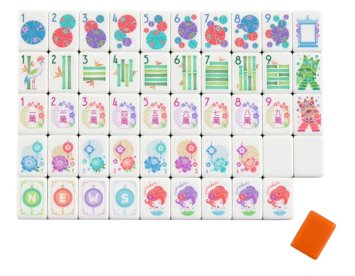 Papaya Spritz Tiles Oh My Mahjong