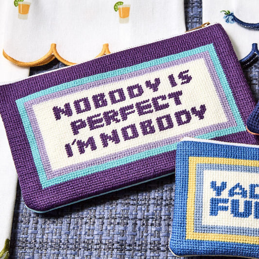Nobody’s Perfect Multipurpose Pouch with Bird Charm Pull