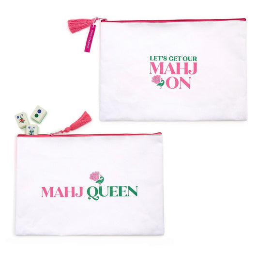 Mahjong Storage and Accessory Multipurpose Pouch