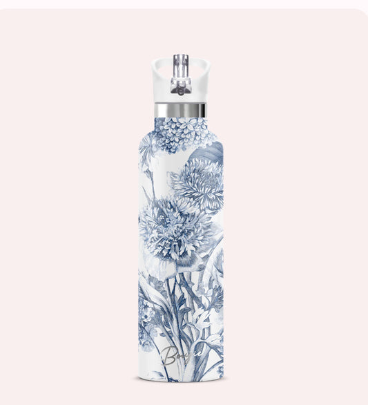 Toile Fleurie 25oz Insulated Water Bottle