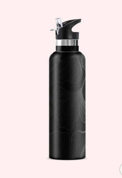 Black Lotus 25oz Insulated Water Bottle