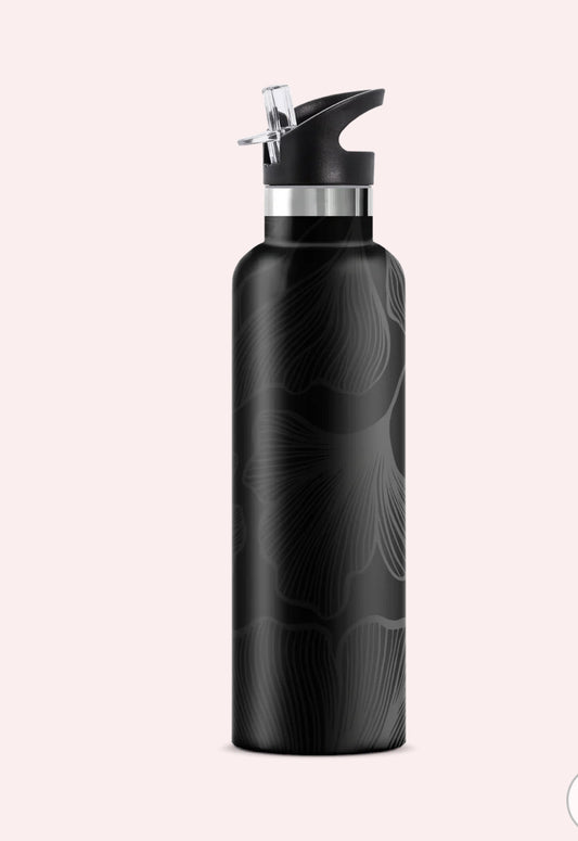 Black Lotus 25oz Insulated Water Bottle